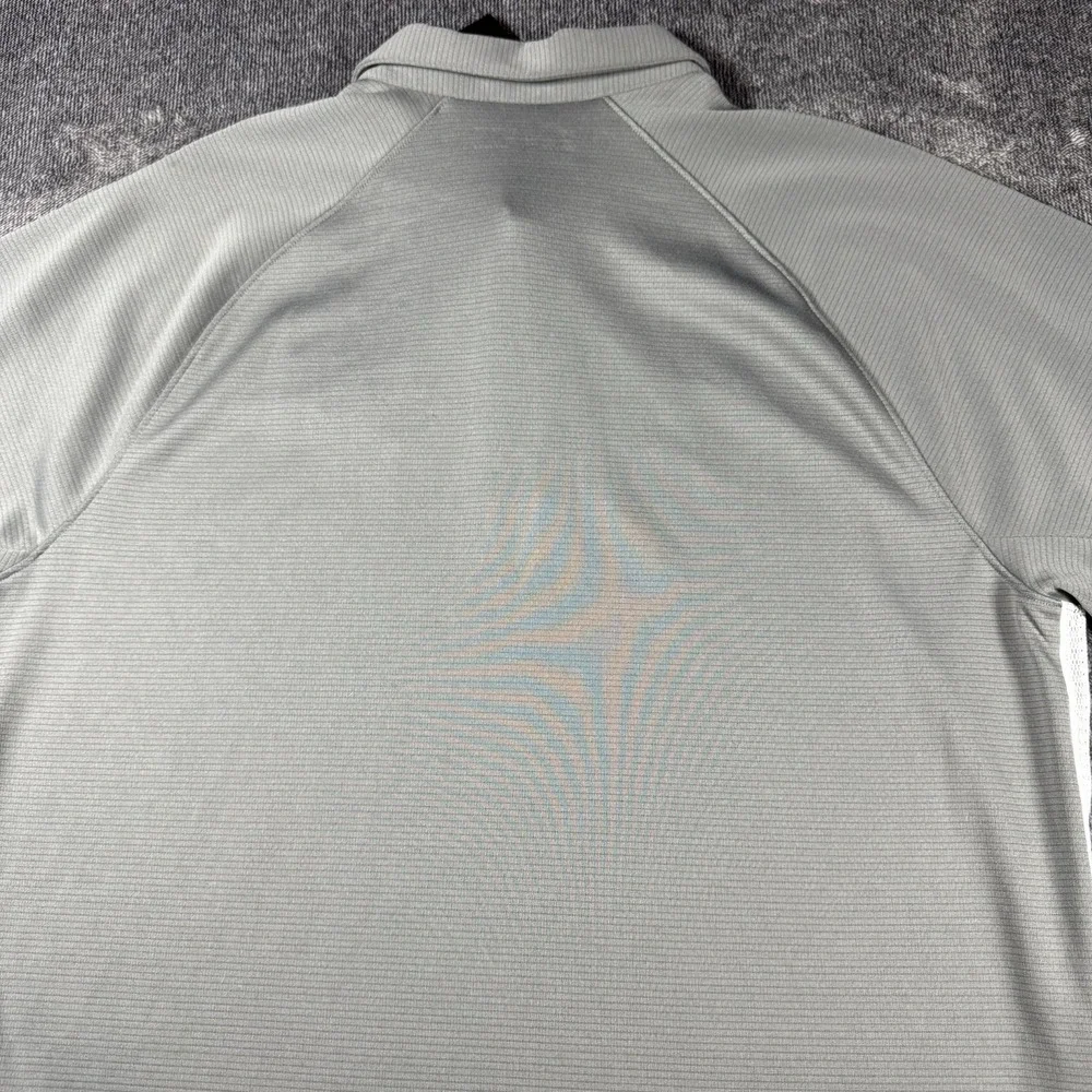 Under Armour Men's XL Grey White Warrior Games Short-Sleeve Polo Shirt Athletic